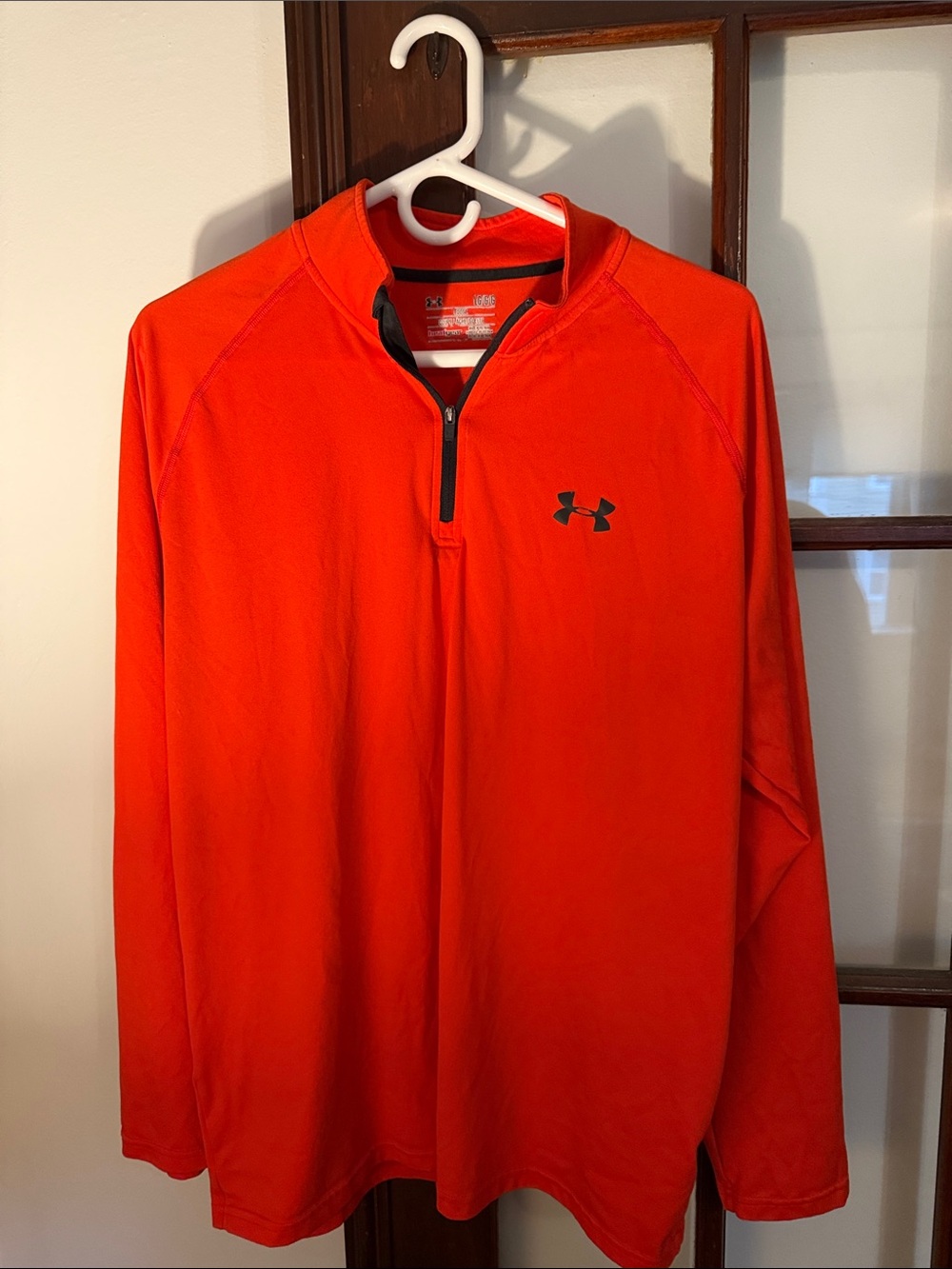 Under Armour Orange 1/4 Zip Performance Jacket
